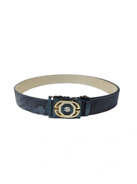 MENS PU LEATHER  WITH BLACK COLOR MIX DESIGN ARMY BUCKLE BELT  - FREE, 6