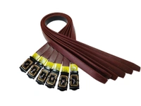 MENS PU LEATHER  WITH BLACK MIX DESIGN ARMY BUCKLE BELT  - FREE, 6