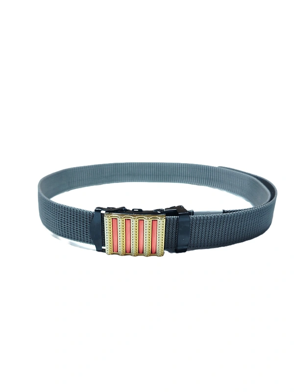 MENS CHINA  IMPORTED NYLONE MULTI COLOR MIX DESIGN AUTO BUCKLE BELT  - FREE, 12