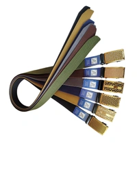 MENS CHINA  IMPORTED NYLONE MULTI COLOR MIX DESIGN AUTO BUCKLE BELT  - FREE, 12