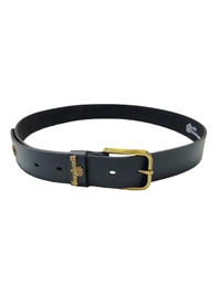 MENS PU LEATHER BLACK COLOR HEAVY KANTA BUCKLE BELT  - FREE, 6