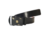 MENS RUBBER SHEETS PATTI WITH ARMY BUCKLE BLACK  COLOR BELT  - FREE, 6