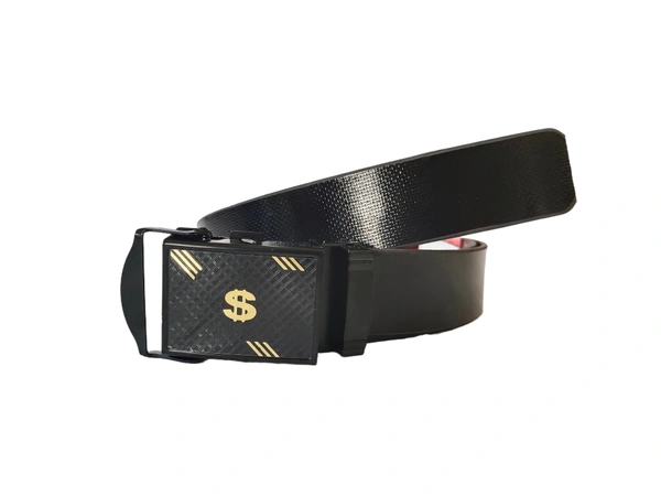 MENS RUBBER SHEETS PATTI WITH ARMY BUCKLE BLACK  COLOR BELT  - FREE, 6