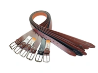 MENS PU LEATHER MULTI COLOR MIX DESIGN HEAVY KANTA BUKLE BELT - FREE, 6