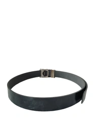 MENS RUBBER SHEET PATTI WHITH ARMY BUCKLE BLACK COLOR BELT  - FREE, 6