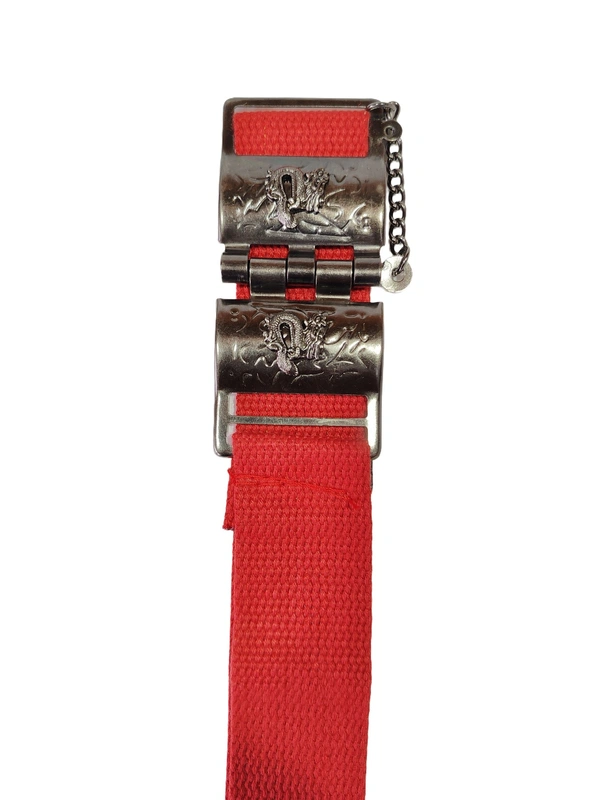 BOYS INDIAN NYLON MULTI COLOR STYLISH DESIGN BUCKLE BELT - FREE, 12