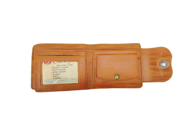 MENS 2 FOLD MIX COLOR PU LEATHER WALLET - FREE, 6