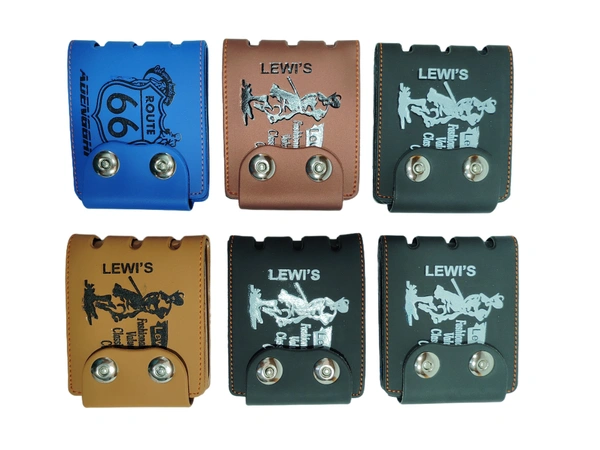 MENS 2 FOLD MIX COLOR STYLISH PU LEATHER WALLET - FREE, 6