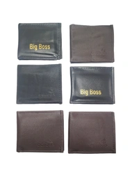 BOYS PU LEATHER BRAND WALLETS IN MIX COLOR  - FREE, 6