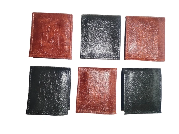 MENS PU LEATHER BRAND WALLETS IN MIX COLOR  - FREE, 6