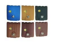 MENS 2 FOLD MIX COLOR STYLISH PU LEATHER WALLET - FREE, 6
