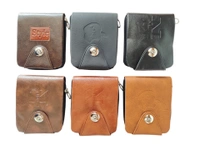 MENS 2 FOLD MIX COLOR STYLISH PU LEATHER WALLET WITH ZIP CLOSURE - FREE, 6