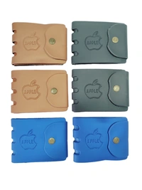 MENS 2 FOLD MIX COLOR STYLISH PU LEATHER WALLET - FREE, 6