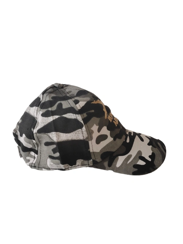 MENS ARMY PRINTED EMBROIDERED DESIGN COTTON CAP  FITTING VELCRO  - FREE, 6