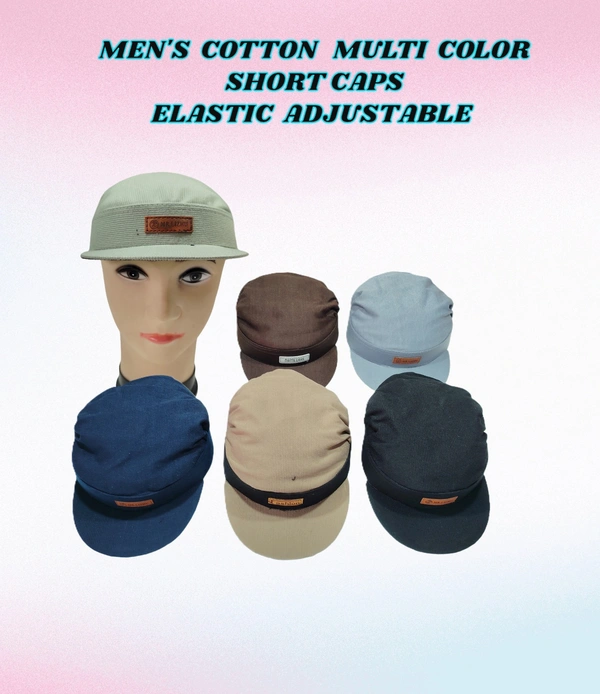MENS MULTI COLOR COTTON SHORT CAP  - FREE, 6