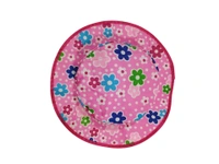 KIDS GIRLS ROUND STYLE PRINTED COTTON HAT FITTING ELASTIC - FREE, 12