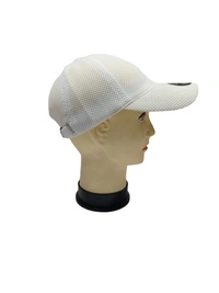 MENS NET JALI METAL LOGO WHITE COLOR CAPS BUCKLE ADJUSTABLE  - FREE, 6
