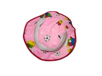 KIDS GIRLS ROUND STYLE PRINTED COTTON HAT FITTING ELASTIC - FREE, 12