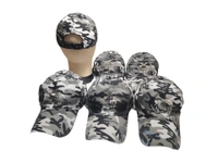 MENS COTTON ARMY PRINTED EMBROIDERED DESIGN CAPS FITTING -VELCRO  - FREE, 6