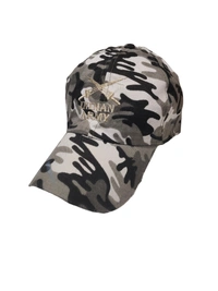 MENS COTTON ARMY PRINTED EMBROIDERED DESIGN CAPS FITTING -VELCRO  - FREE, 6