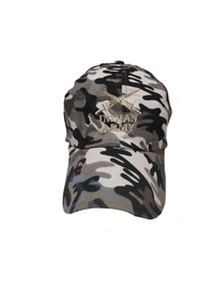 MENS COTTON ARMY PRINTED EMBROIDERED DESIGN CAPS FITTING -VELCRO  - FREE, 6