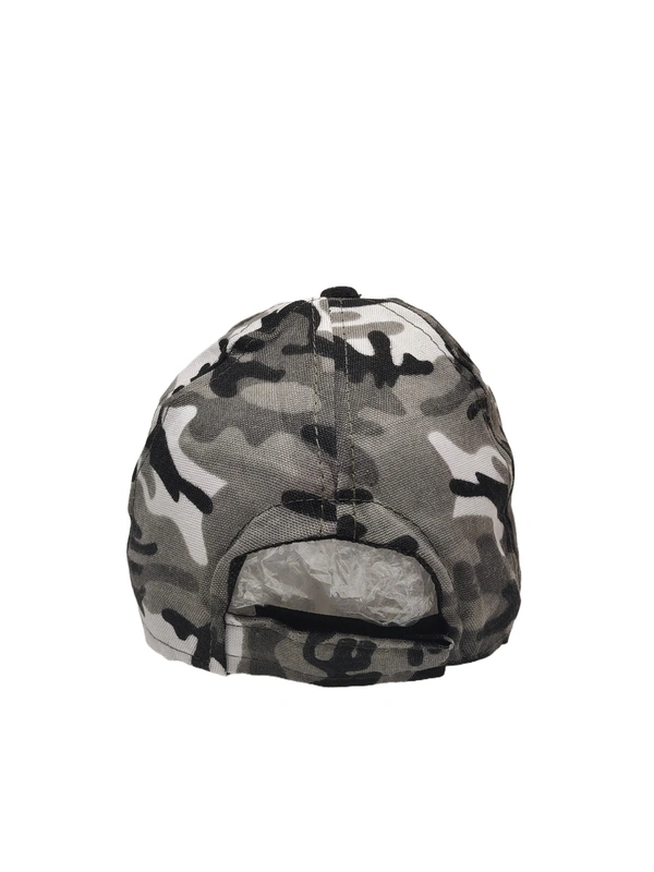 MENS COTTON ARMY PRINTED EMBROIDERED DESIGN CAPS FITTING -VELCRO  - FREE, 6