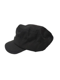 BOYS BLACK COLOR EMBROIDERED DESIGN COTTON SHORT CAP - FREE, 6