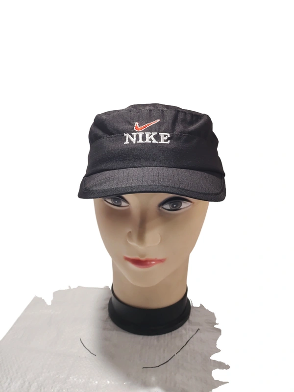 BOYS BLACK COLOR EMBROIDERED DESIGN COTTON SHORT CAP - FREE, 6