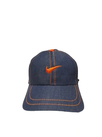 BOYS BLUE COLOR EMBROIDERED DESIGN JEANS  CAP FITTING VELCRO - FREE, 6