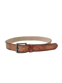 MENS GENUINE LEATHER  BROWN COLOR MIX SIZE HEAVY KANTA BUCKLE BELT  - FREE, 6