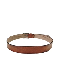 MENS GENUINE LEATHER  BROWN COLOR MIX SIZE HEAVY KANTA BUCKLE BELT  - FREE, 6