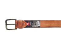 MENS GENUINE LEATHER  BROWN COLOR MIX SIZE HEAVY KANTA BUCKLE BELT  - FREE, 6
