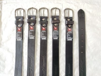 40 MM MENS GENUINE LEATHER BLACK COLOR MULTI DESIGN BELT SIZE 40-50 (6 SIZE) - FREE, 6