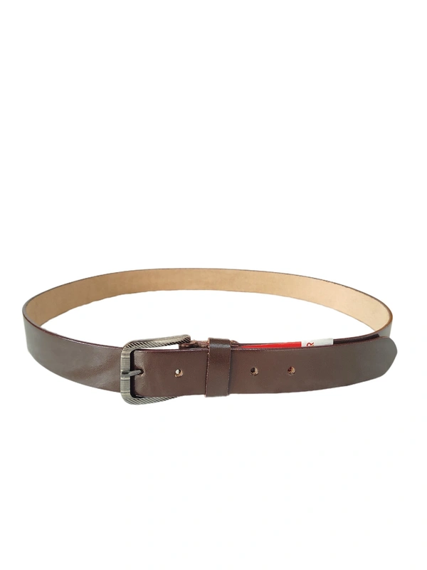 40 MM MENS GENUINE LEATHER  BROWN COLOR BELT SIZE 40-50(6 SIZE) - FREE, 6