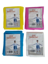 KIDS SKIN FRIENDLY TOUTH SOFT MULTI COLOR RAINCOAT - FREE, 6