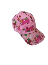 KIDS MIX PRINTED DESIGN COTTON CAPS  FITTING -VELCRO  - SMALL, 6