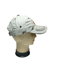 MEN'S EMBROIDERED DESIGN COTTON CAPS FITTING -VELCRO   - FREE, 6