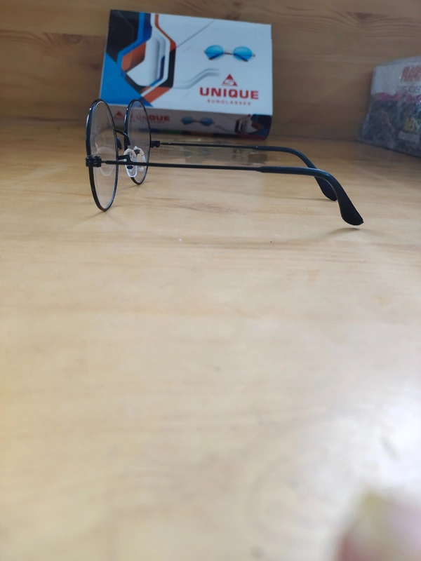 MENS METAL FRAME CLEAR LENS ROUND SUNGLASSES  - FREE, 12