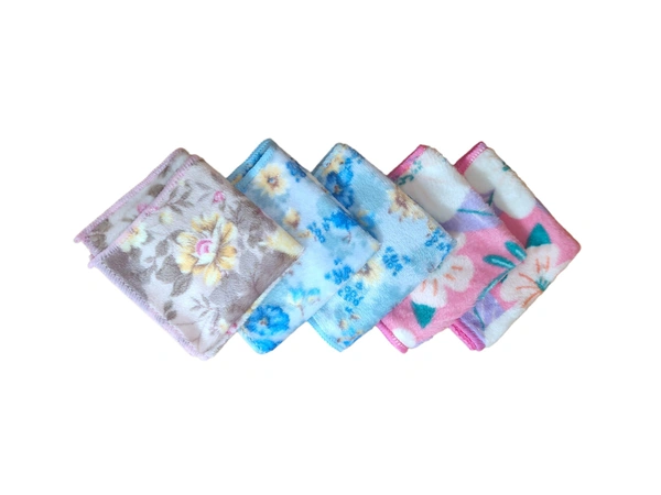SOFT COTTON TOWEL IN MULTI COLOR MIX PRINTED FOR GIRL LADIES KIDS SET OF 12 PICES  - FREE, 12