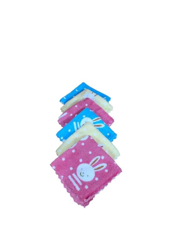 SOFT COTTON TOWEL IN MULTI COLOR MIX PRINTED FOR GIRL LADIES KIDS SET OF 12 PICES  - FREE, 12