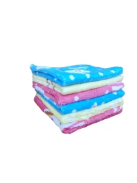 SOFT COTTON TOWEL IN MULTI COLOR MIX PRINTED FOR GIRL LADIES KIDS SET OF 12 PICES  - FREE, 12