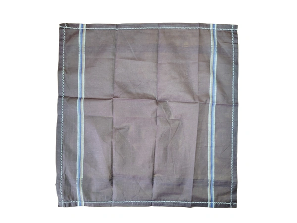 MENS PURE COTTON MULTI COLOR MIX STRIP DESIGN HAND KERCHIEFS - FREE, 12