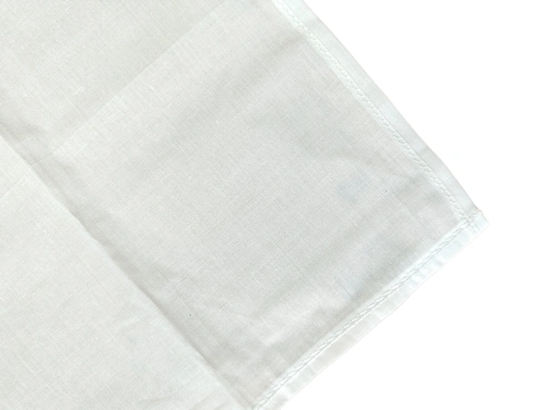 MENS PURE COTTON WHITE COLOR PLAIN DESIGN HAND KERCHIEFS - FREE, 12