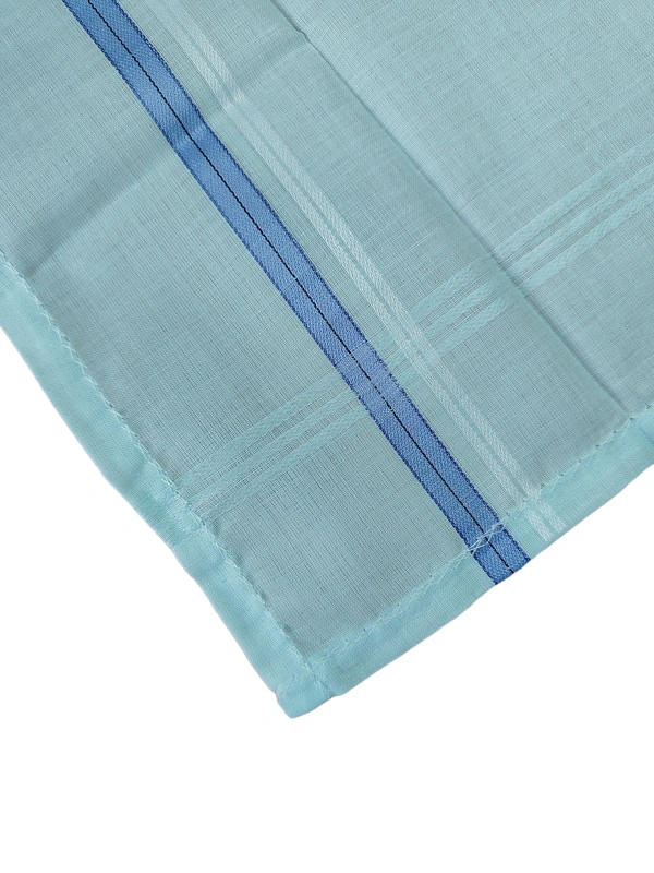 MENS PURE COTTON MIX COLOR STRIP DSIGN HAND KERCHIEFS - FREE, 12