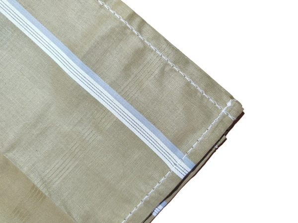 MENS PURE COTTON MIX COLOR STRIP DSIGN HAND KERCHIEFS - FREE, 12