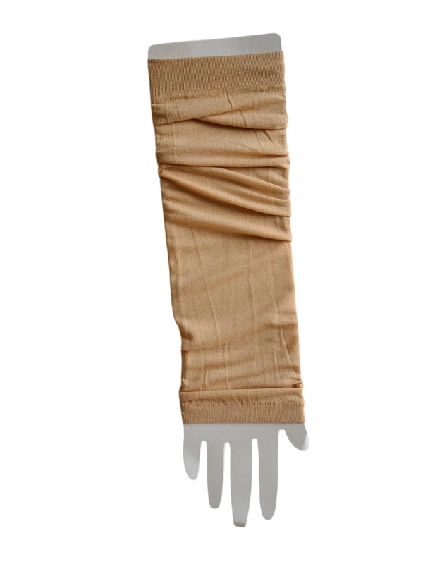 GIRL AND LADIES SOFT AND COMFORT CREAM COLOR ARM SLEEVES - FREE, 12