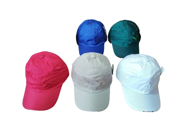 MENS EMBROIDERED DESIGN MULTI COLOR  COTTON  MATERIAL CAPS FITTING BUCKLE  - FREE, 12