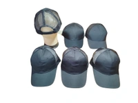 MENS NEW STYLISH BLACK COLOR  NET JALI CAPS FITTING - SNAPBACK  - FREE, 12