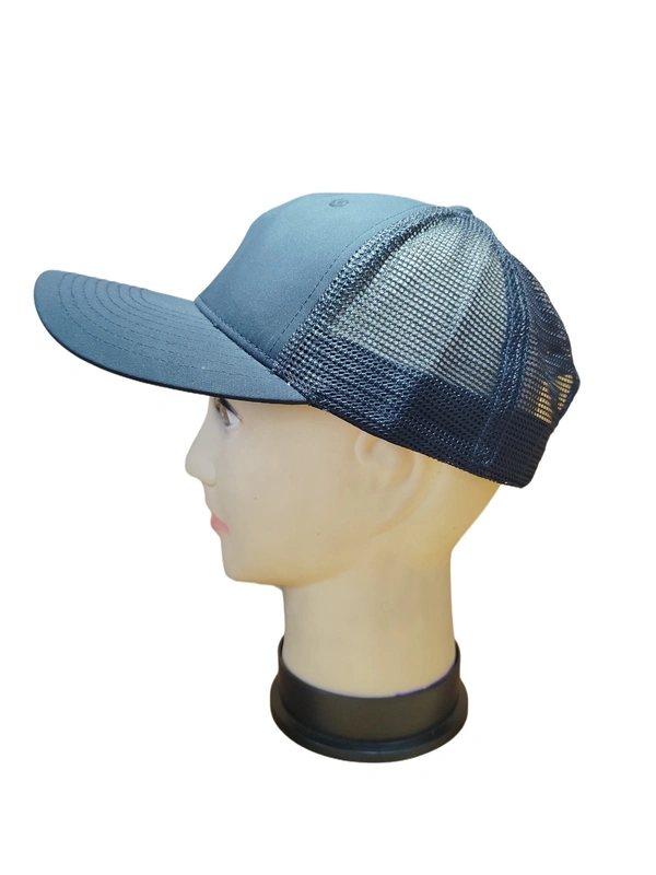 MENS NEW STYLISH BLACK COLOR  NET JALI CAPS FITTING - SNAPBACK  - FREE, 12