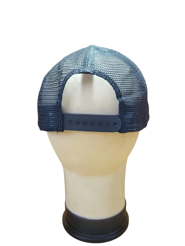 MENS NEW STYLISH BLACK COLOR  NET JALI CAPS FITTING - SNAPBACK  - FREE, 12